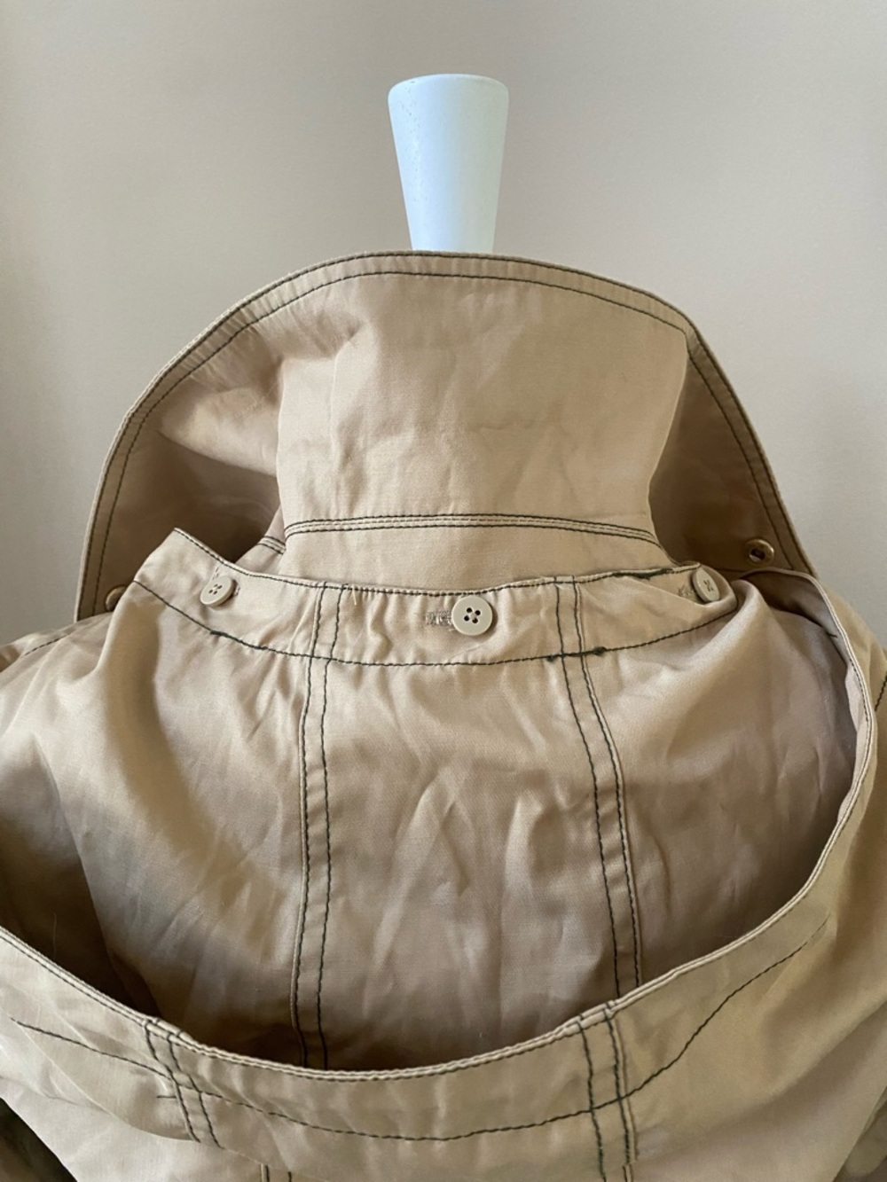 Michael Kors Women's Tan Trench Coat with Belt - Picture 7 of 14